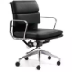 Picture of MANTA MANAGERS CHAIR MEDIUM BACK ARMS LEATHER BLACK