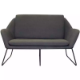 Picture of RAPIDLINE CARDINAL LOUNGE CHAIR 2 SEATER CHARCOAL ASH