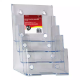 Picture of DEFLECTO BROCHURE HOLDER 4-TIER A5 CLEAR