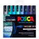 Picture of POSCA PC-5M PAINT MARKER BULLET MEDIUM 2.5MM ASSORTED COOL COLOURS PACK 8