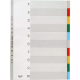 Picture of BANTEX PP INDEX DIVIDER 1-10 TAB PORTRAIT A3 COLOURED