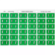 Picture of AVERY 43306 LATERAL FILE LABEL SIDE TAB COLOUR CODE F 25 X 38MM LIGHT GREEN PACK 180
