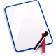 Picture of VISIONCHART EDUCATION DOUBLE-SIDED MAGNETIC WHITEBOARD A4 WHITE