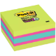 Picture of POST-IT 2027-SSGFA SUPER STICKY MEMO CUBE 76 X 76MM BRIGHT COLOURS