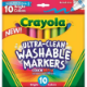 Picture of CRAYOLA ULTRA-CLEAN WASHABLE MARKERS BROAD BRIGHT COLORS PACK 10