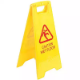 Picture of ITALPLAST SAFETY SIGN A-FRAME WET FLOOR YELLOW