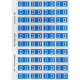 Picture of AVERY 44504 LATERAL FILE LABEL SIDE TAB COLOUR CODE D 25 X 42MM BLUE PACK 240