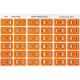 Picture of AVERY 43315 LATERAL FILE LABEL SIDE TAB COLOUR CODE O 25 X 38MM ORANGE PACK 180