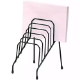 Picture of MARBIG STEP FILE WIRE ORGANISER RACK 6 SLOT SMALL BLACK