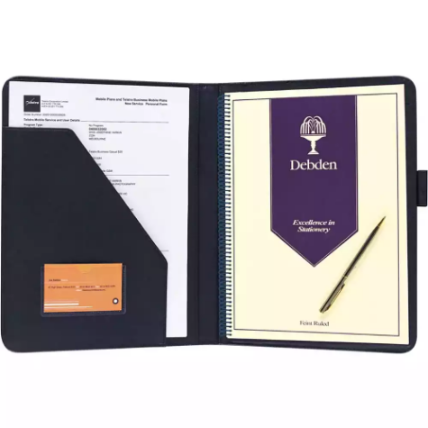 Picture of DEBDEN FASHION COMPENDIUM PU A4 BLACK