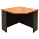 Picture of OXLEY CORNER WORKSTATION UNIT 900 X 900 X 600MM BEECH/IRONSTONE