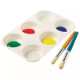 Picture of EDUCATIONAL COLOURS PAINT PALETTE RECTANGULAR PLASTIC 6-WELL WHITE