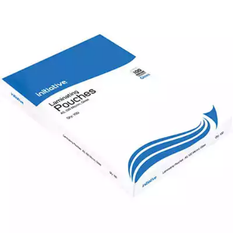 Picture of INITIATIVE LAMINATING POUCH 100 MICRON A5 CLEAR PACK 100