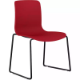 Picture of DAL ACTI CHAIR SLED BASE BLACK POWDERCOAT FRAME RED SHELL