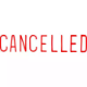 Picture of XSTAMPER CX-BN 1119 PRE-INKED MESSAGE STAMP CANCELLED 42 X 13MM RED