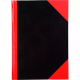 Picture of BLACK AND RED NOTEBOOK CASEBOUND RULED GLOSS COVER 200 LEAF A4