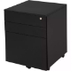 Picture of GO STEEL MOBILE PEDESTAL STEEL 3-DRAWER LOCKABLE 460 X 472 X 610MM BLACK SATIN