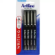 Picture of ARTLINE 200 FINELINER PEN 0.4MM BLACK PACK 4