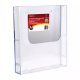 Picture of DEFLECTO BROCHURE HOLDER WALL MOUNT LINKING A4 CLEAR