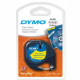 Picture of DYMO 91332 LETRATAG PLASTIC LABELLING TAPE 12MM BLACK ON YELLOW