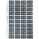 Picture of AVERY 44516 LATERAL FILE LABEL SIDE TAB COLOUR CODE P 25 X 42MM GREY PACK 240