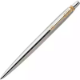Picture of PARKER JOTTER BALLPOINT PEN MEDIUM BLUE INK STAINLESS STEEL GOLD TRIM