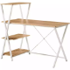 Picture of SYLEX TEXARKANA COMPUTER DESK 1200 X 600 X 750MM WHITE/OAK