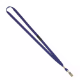 Picture of REXEL ID LANYARD FLAT STYLE WITH ALLIGATOR CLIP BLUE PACK 10