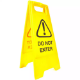 Picture of CLEANLINK SAFETY A-FRAME SIGN DO NOT ENTER 430 X 280 X 620MM YELLOW
