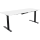 Picture of SUMMIT ELECTRIC SIT TO STAND STRAIGHT DESK 1500 X 750MM WHITE/BLACK