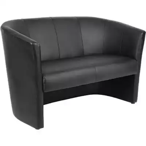 Picture of YS DESIGN TUB CHAIR TWO SEATER PU BLACK