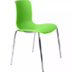 Picture of DAL ACTI CHAIR 4-LEG CHROME FRAME GREEN POLYPROP SHELL 350MM