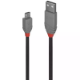 Picture of LINDY 36733 ANTHRA LINE USB-A 2.0 TO MICRO-B CABLE 2M BLACK