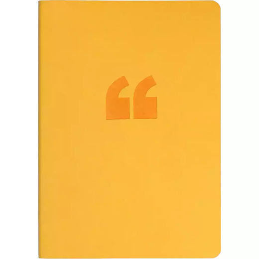 Picture of COLLINS EDGE NOTEBOOK RULED 240 PAGE RAINBOW EDGING A5 YELLOW