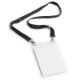 Picture of DURABLE NAME/PASS HOLDER WITH TEXTILE LANYARD DUO A6 BLACK PACK 10