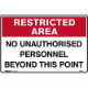 Picture of TRAFALGAR MANDATORY SIGN AUTHORISED PERSONNEL 300 X 450MM