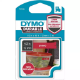 Picture of DYMO 1978366 D1 DURABLE LABEL CASSETTE TAPE 12MM X 3M WHITE ON RED