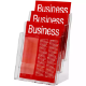 Picture of ESSELTE BROCHURE HOLDER FREE-STANDING 3 TIER A4 CLEAR