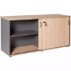 Picture of RAPID WORKER SLIDING DOOR CREDENZA 1500 X 450MM OAK/IRONSTONE