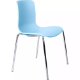 Picture of DAL ACTI CHAIR 4-LEG CHROME FRAME PALE BLUE POLYPROP SHELL 400MM