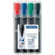 Picture of STAEDTLER 350 LUMOCOLOR PERMANENT MARKER CHISEL 5.0MM ASSORTED WALLET 4