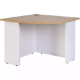 Picture of OXLEY CORNER WORKSTATION UNIT 900 X 900 X 750MM OAK/WHITE