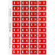 Picture of AVERY 44511 LATERAL FILE LABEL SIDE TAB COLOUR CODE K 25 X 42MM RED PACK 240