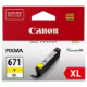 Picture of CANON CLI671XL INK CARTRIDGE HIGH YIELD YELLOW