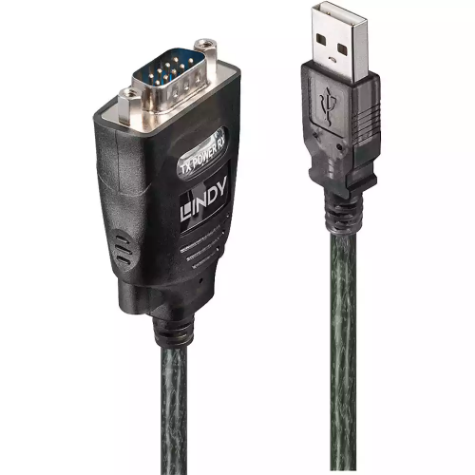 Picture of LINDY 42686 USB SERIAL CONVERTER WITH COM RETENTION GREY