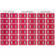 Picture of AVERY 43302 LATERAL FILE LABEL SIDE TAB COLOUR CODE B 25 X 38MM MAGENTA PACK 180