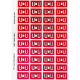 Picture of AVERY 44521 LATERAL FILE LABEL SIDE TAB COLOUR CODE U 25 X 42MM RED PACK 240