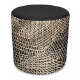 Picture of ORANGE DUST SPECTRUM EVA ROUND OTTOMAN 450 X 450 X 450MM COCKATOO BLACK