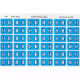 Picture of AVERY 43308 LATERAL FILE LABEL SIDE TAB COLOUR CODE H 25 X 38MM BLUE PACK 180