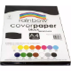 Picture of RAINBOW COVER PAPER 125GSM A4 BLACK PACK 100